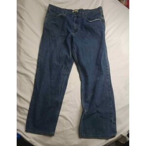 Blue Mountain Jeans Mens 38x30 Blue Denim Rugged Classic Workwear Americana